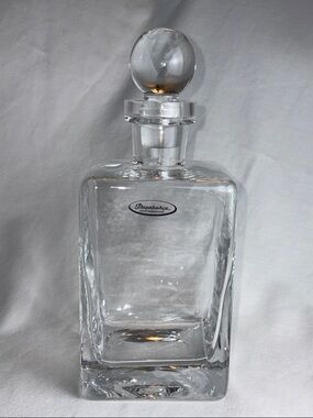 Vintage Pasabahce Heavy Glass Whiskey Decanter w/ Stopper
